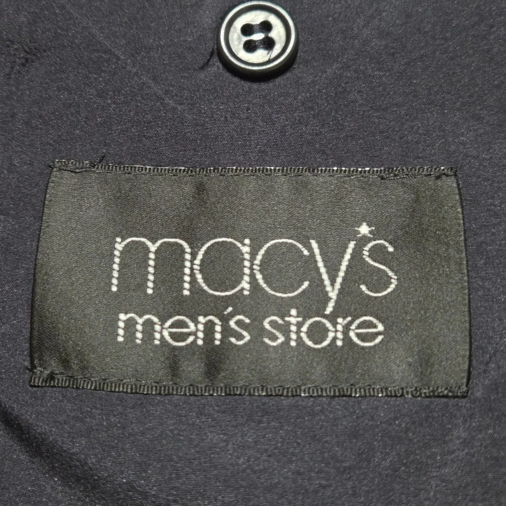 Lauren Ralph Lauren Navy Blue 100% Wool Gold Buttons‎ Blazer Macy's Men's 41R